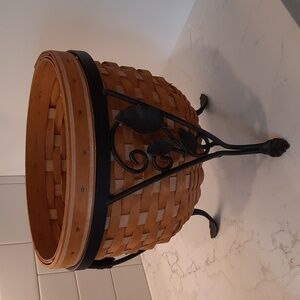 Longaberger At Home Garden Collection Wrought Iron Basket